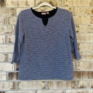 Chico’s striped long sleeve top size 0 (s)
